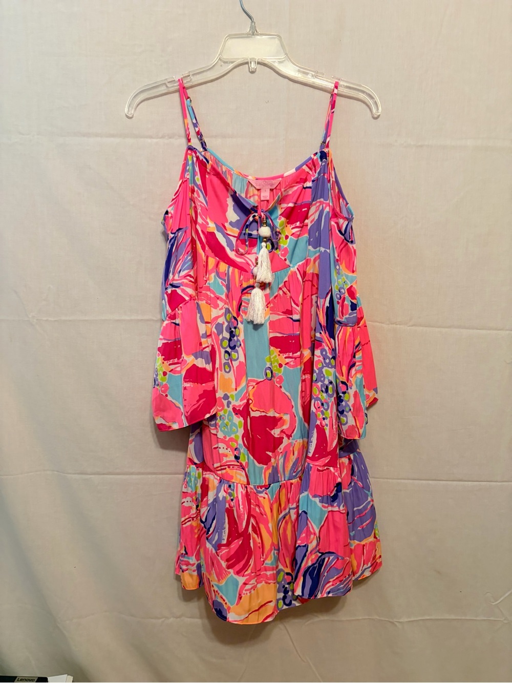 Lilly Pulitzer Alanna Swing Dress in vibrant, multicolored print "Jam Out".